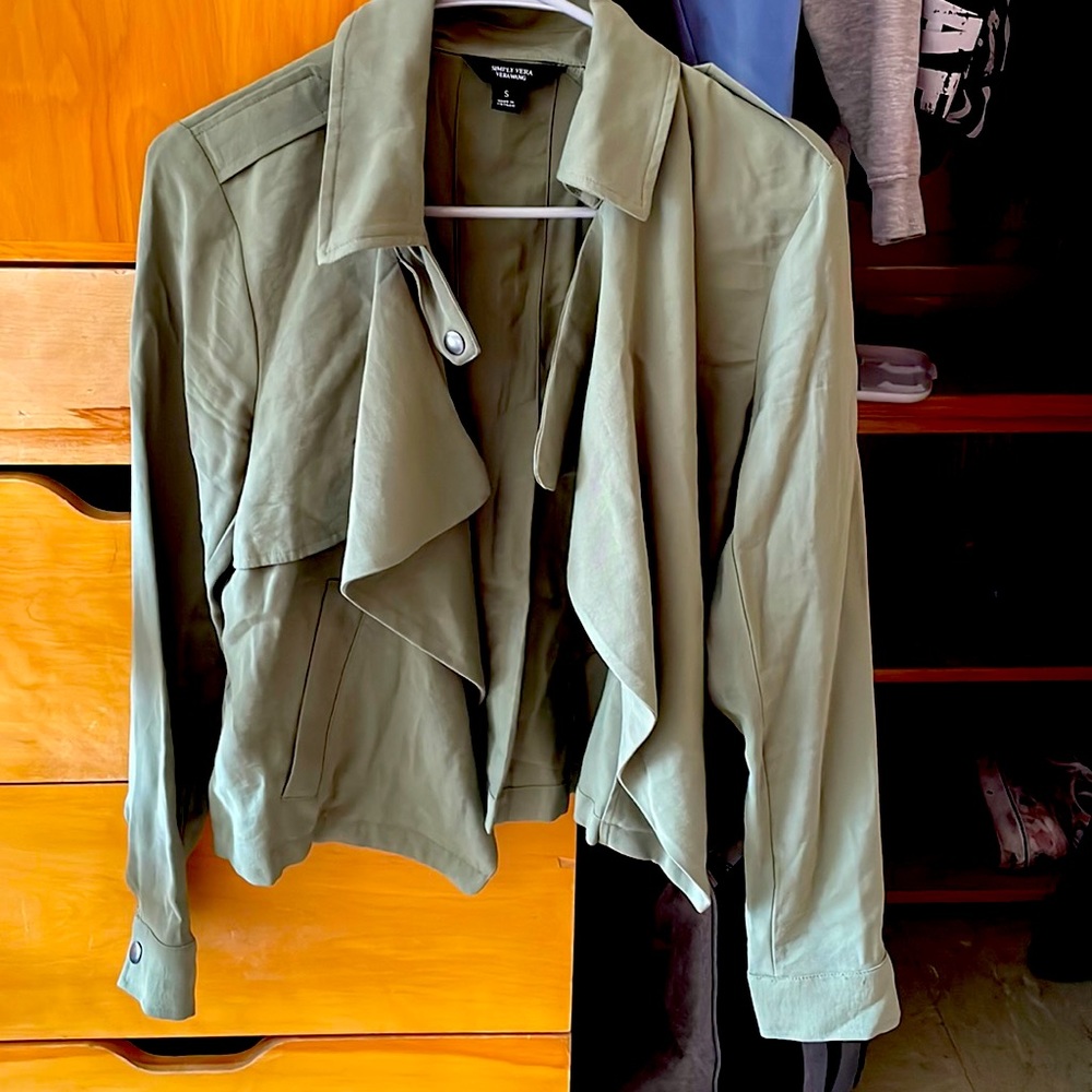 Vera wang blazer forest green